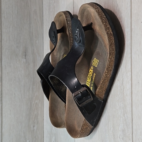 Birkenstock Women Gizeh Thong Leather Sandals Flats shoes sz 41/10 Narrow - Picture 1 of 12